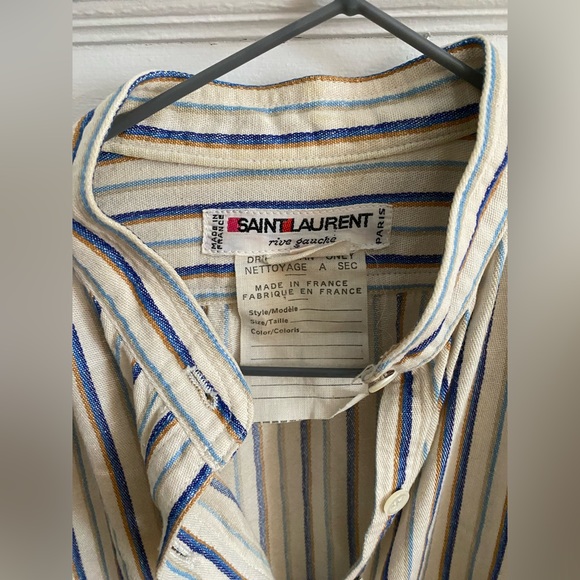 YSL Rive Gauche Striped Tunic Dress - Picture 7 of 13